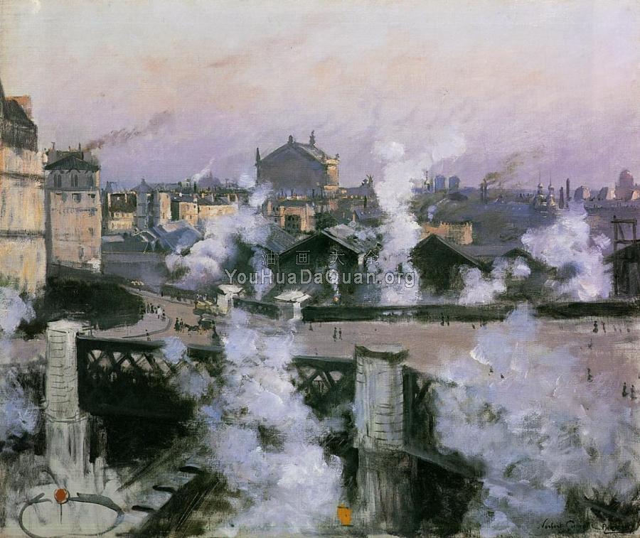 The Pont de l'Europe and Gare Saint-Lazare - 诺伯特·贡纽特